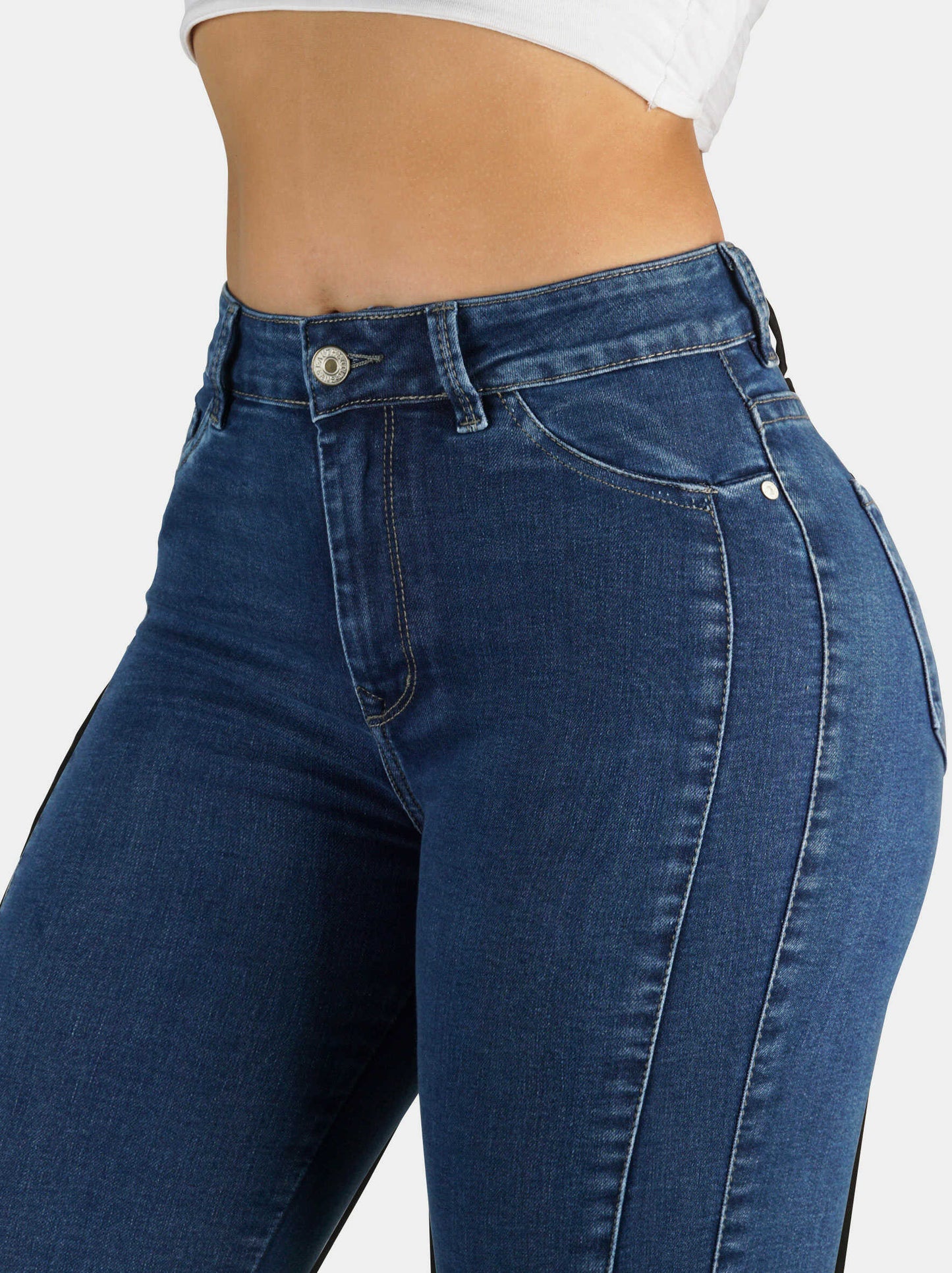 Jeans Skinny Strech, Tiro Alto Ref 1158