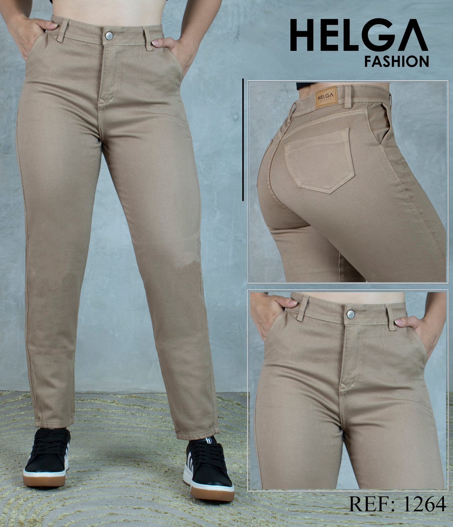 Jeans Skinny Strech, Tiro Alto Ref 1264