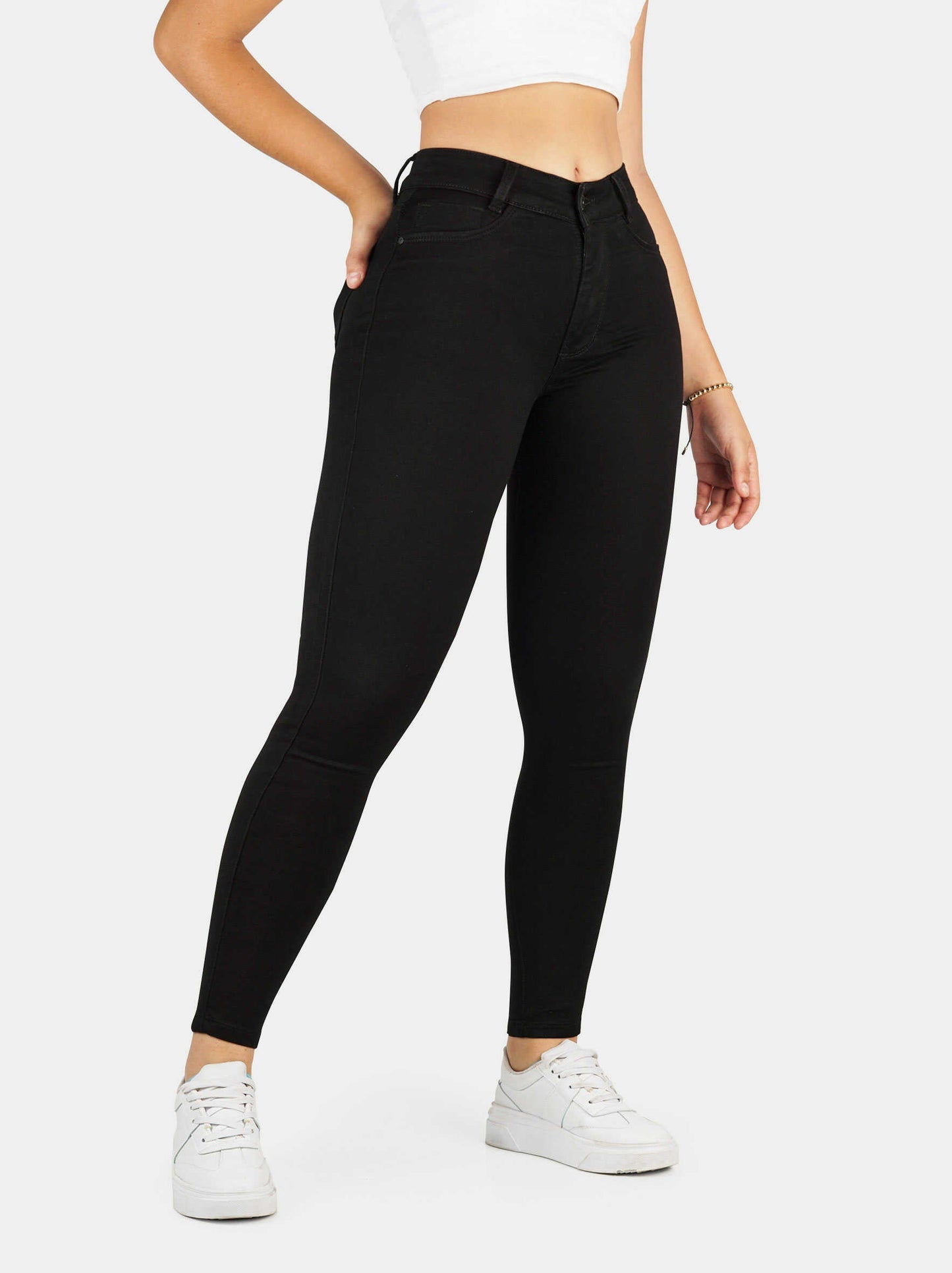 Jeans Skinny Strech, Tiro Alto Ref 1092-1