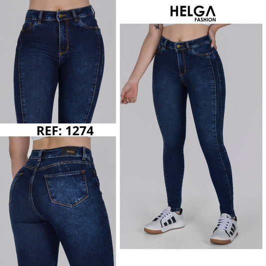 Jeans Skinny Strech, Tiro Alto Ref 1274